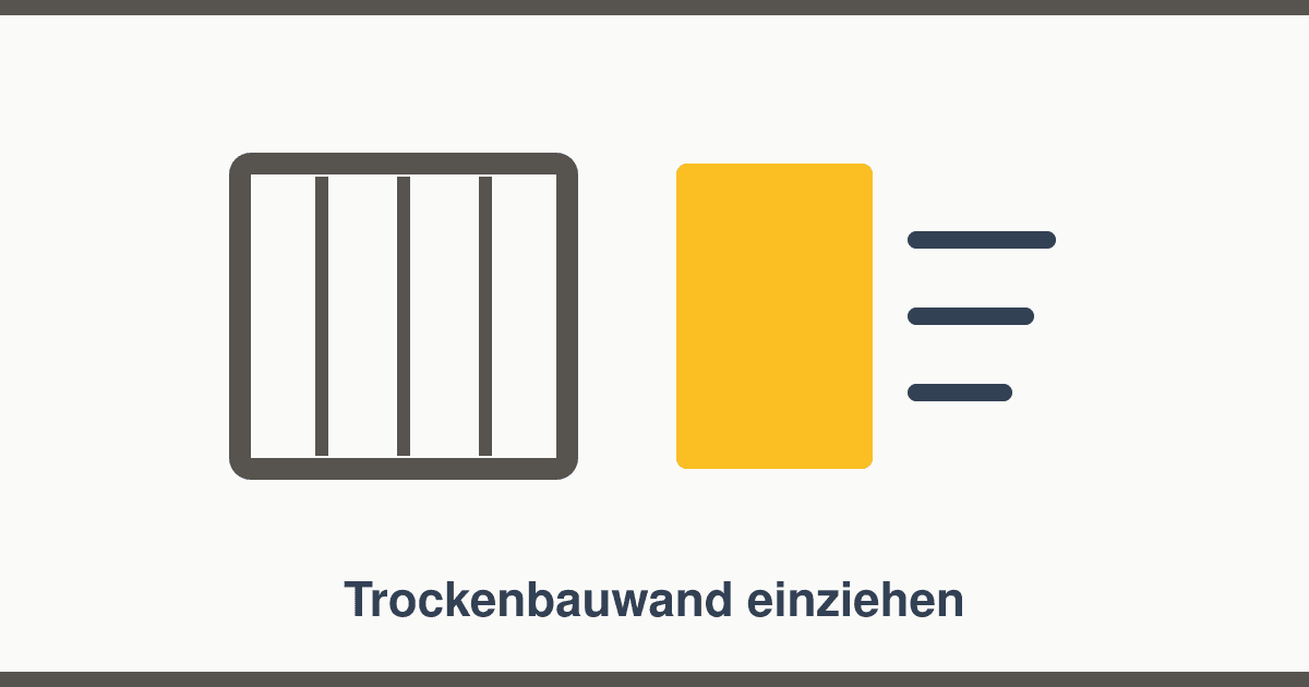 Trockenbauwand einziehen: Ablauf, Dauer und wann Sie keine Genehmigung brauchen